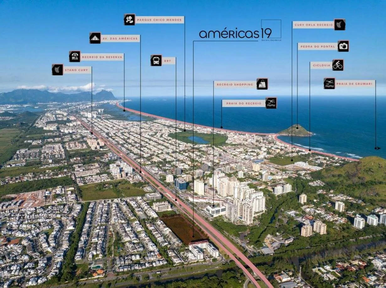Américas 19 Recreio Residence, lançamento em Recreio dos Bandeirantes